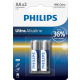 Батарейка Philips Ultra Alkaline AA BLI 2 (LR6E2B/10)