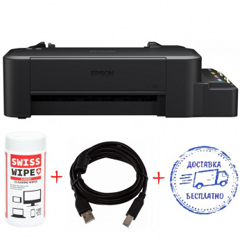 Epson A4 L120 Фабрика друку + кабель USB + серветки