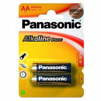 Батарейка Panasonic ALKALINE POWER AA BLI 2 (LR6REB/2BP)