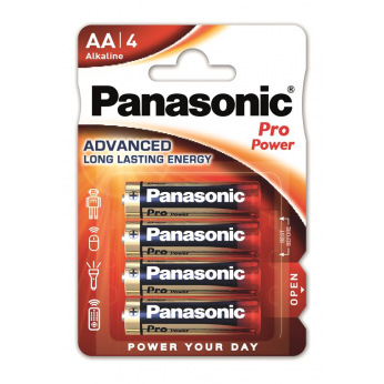 Батарейка Panasonic PRO POWER AA BLI 4 ALKALINE (LR6XEG/4BP)