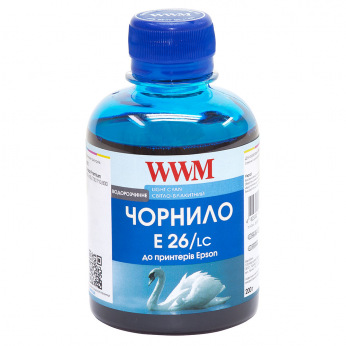 Чорнило WWM E26 Light Cyan для Epson 200г (E26/LC) водорозчинне