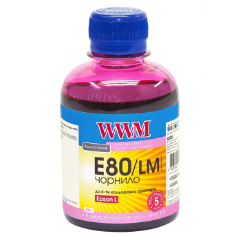 Чорнило WWM E80 Light Magenta для Epson 200г (E80/LM) водорозчинне