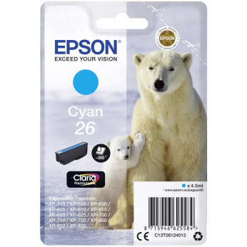 Картриджі для принтера для Epson Expression Premium XP-700 Cyan C13T26124010