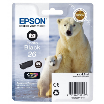 Картриджі для принтера для Epson Expression Premium XP-700 Photo Black C13T26114010