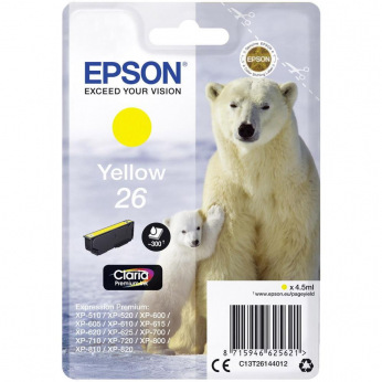 Картриджі для принтера для Epson Expression Premium XP-700 Yellow C13T26144012