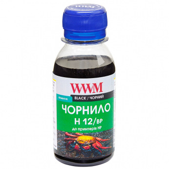 Чорнило WWM H12 Black для HP 100г (H12/BP-2) пігментне