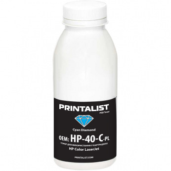 Тонер PRINTALIST HP CLJ универсальный 40г Cyan (HP-40-C-PL)