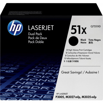 Картриджі для принтера для HP LaserJet M3027x Black Q7551XD