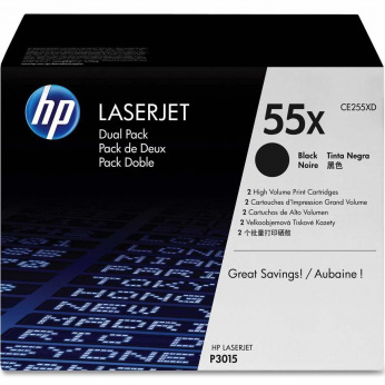 Картриджи для HP LaserJet P3015d Black CE255XD