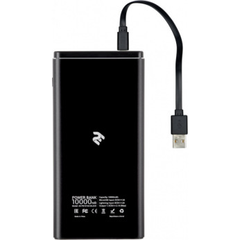 Power Bank - Повербанк 2Е 10000mAh, DC 5V, USB-2.1A, MicroUSB, Light. Inp, Allum, black (2E-PB1010A-BLACK)