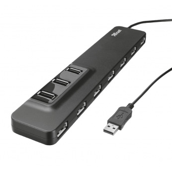 USB-Концентратор Trust Oila 10 Port USB 2.0 - black (20575_Trust)