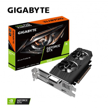 Відеокарта Gigabyte GeForce GTX1650 4GB DDR5 128bit DP-HDMI-DVI OC Low Profile (GV-N1650OC-4GL)