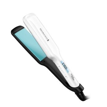 Выпрямитель Remington S8550 Shine Therapy, экстра-широкие пластины, 10 тем. настроек, 15 сек., белый (S8550)