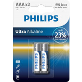 Батарейка Philips Ultra Alkaline AAA BLI 2 (LR03E2B/10)