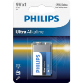 Батарейка Philips Ultra Alkaline 6LR61 BLI (6LR61E1B/10)