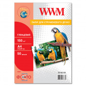 Фотобумага WWM Глянцевая 150Г/м кв, А4, 50л (G150.50)