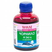 Чернила WWM H34 Magenta для HP 200г (H34/M) водорастворимые