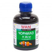 Чернила для СНПЧ WWM H35 Black для HP 200г (H35/BP) пигментные