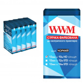 Стрічка фарбуюча WWM 13мм х 10м HD кільце Refill Black (R13.10H5) 5шт