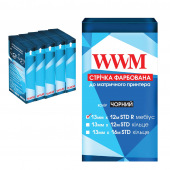 Стрічка фарбуюча WWM 13мм х 12м STD правий Refill Black (R13.12SR5) 5шт