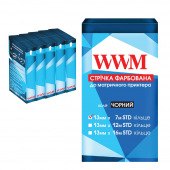 Стрічка фарбуюча WWM 13мм х 7м STD кільце Refill Black (R13.7S5) 5шт