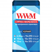 Стрічка фарбуюча WWM 6,35 мм х 7м STD кільце Refill Black (R6.15S)