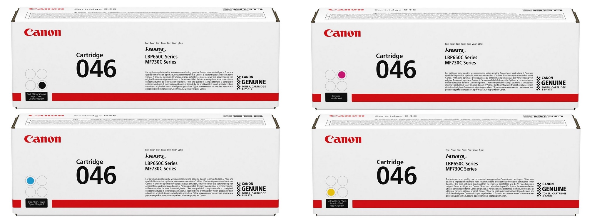 Картриджи Canon 046 для Canon i-Sensys LBP–653cdw Купить комплект картриджей.