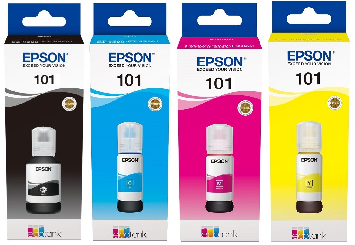 Чернила для EPSON L100. Купить комплект оригинальных чернил.