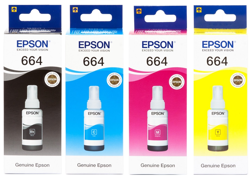 Чернила для EPSON L210. Купить комплект оригинальных чернил.