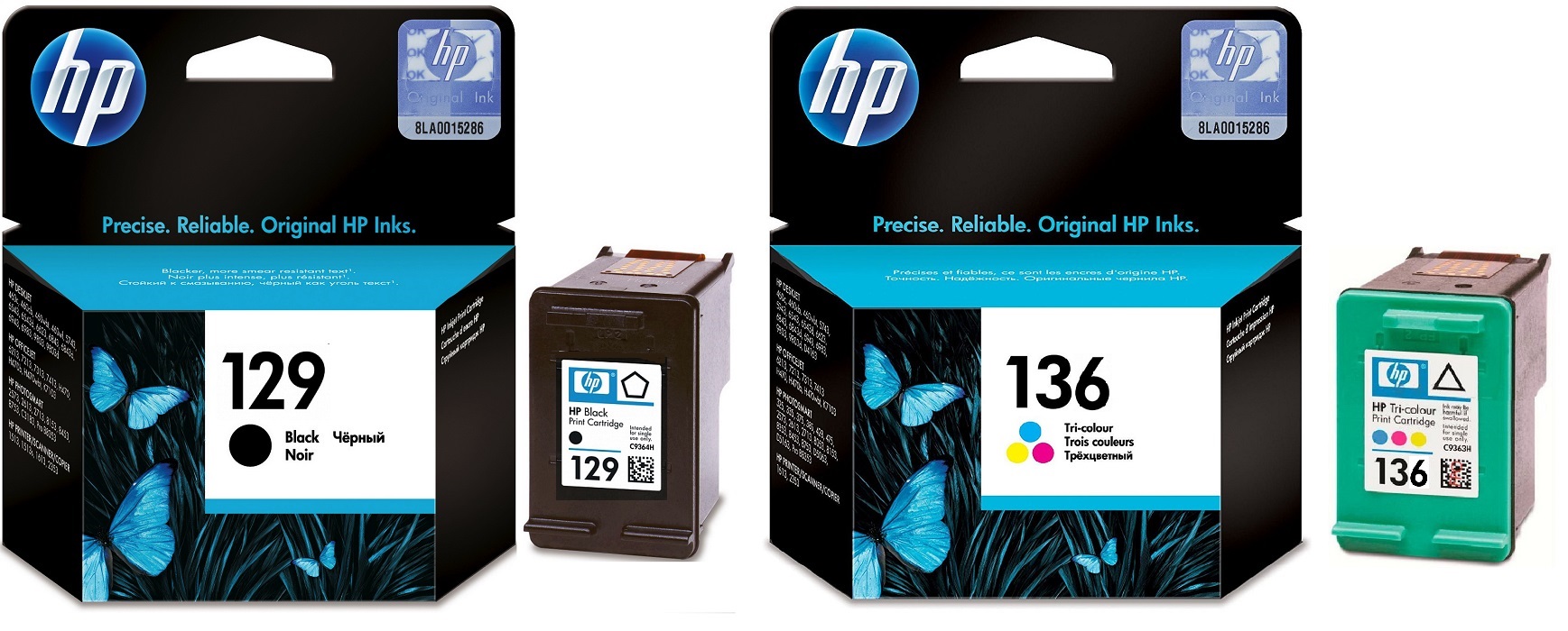 Картриджи hp 129 136 для HP Officejet 6318. Купить комплект оригинальных чернил.