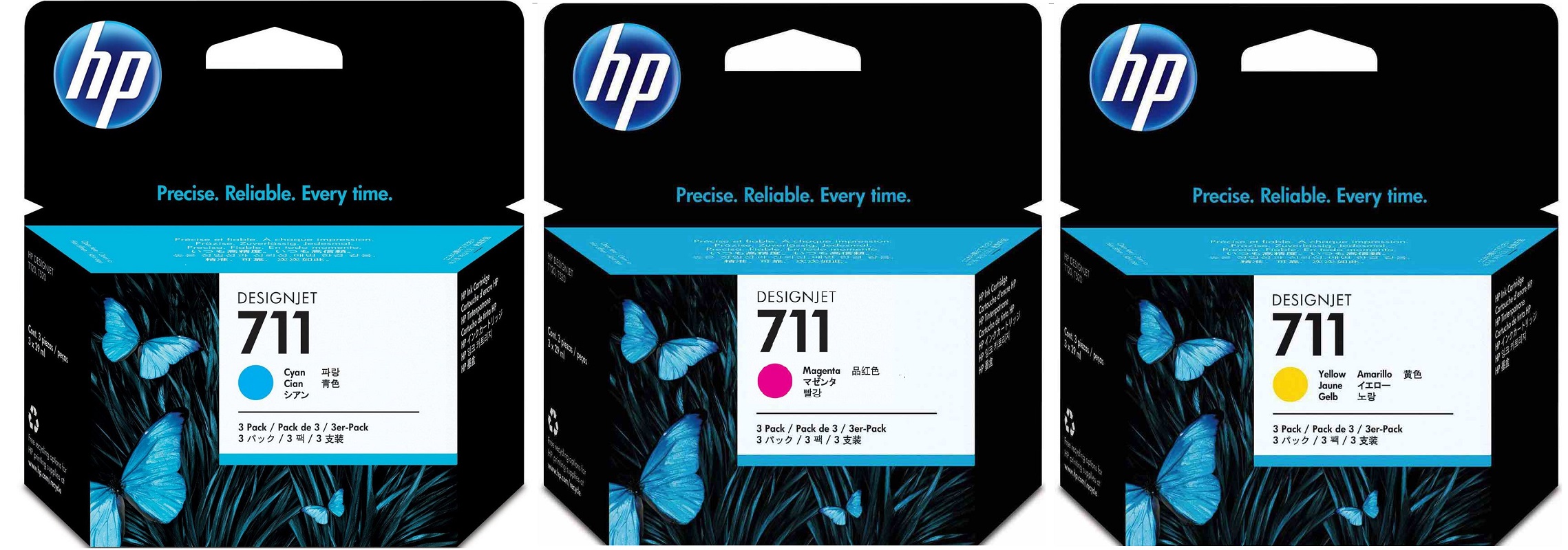 Картриджи hp 711 3 pack для HP HP Designjet T520 24